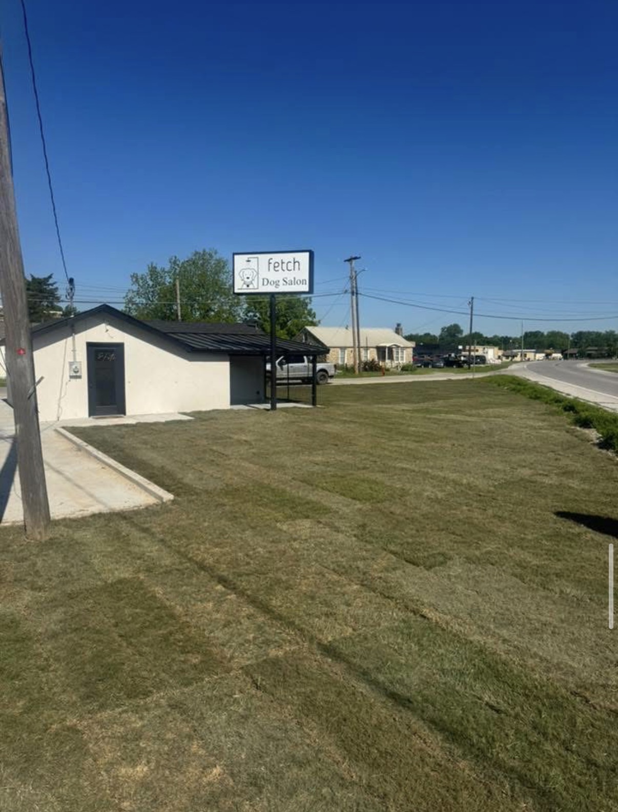 Fresh green sod installed by Stump Man LLC